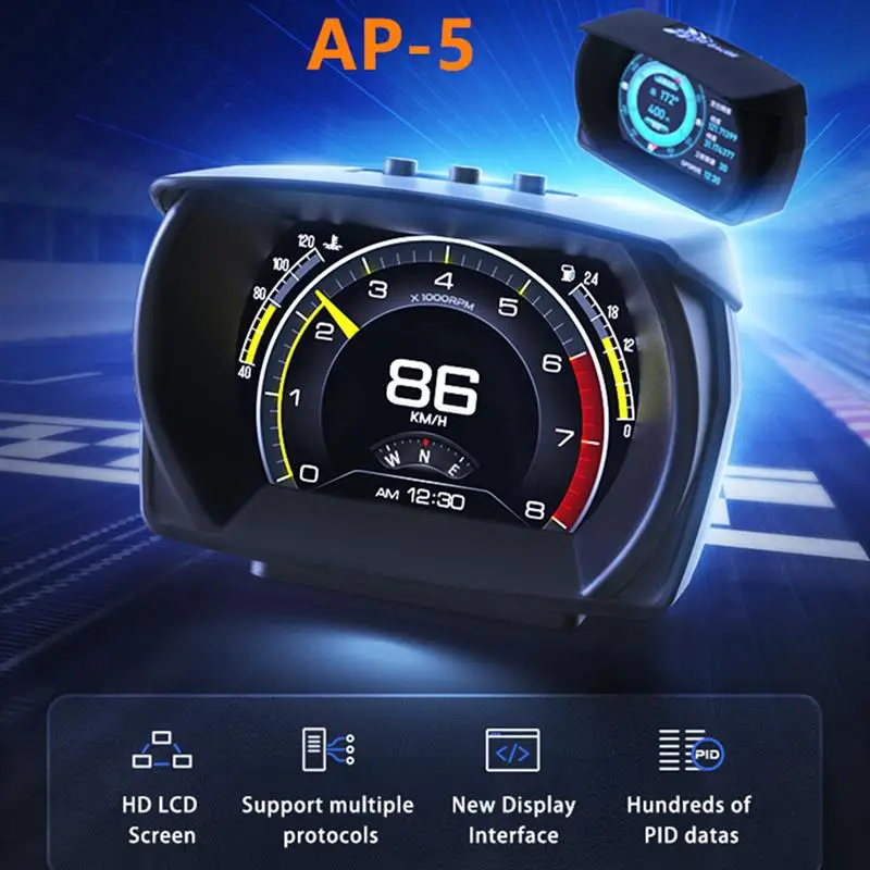 ڵ HUD  ÷ OBD2 + GPS + M Ʈ , ڵ  ӵ  溸  ý ǻ ӱ