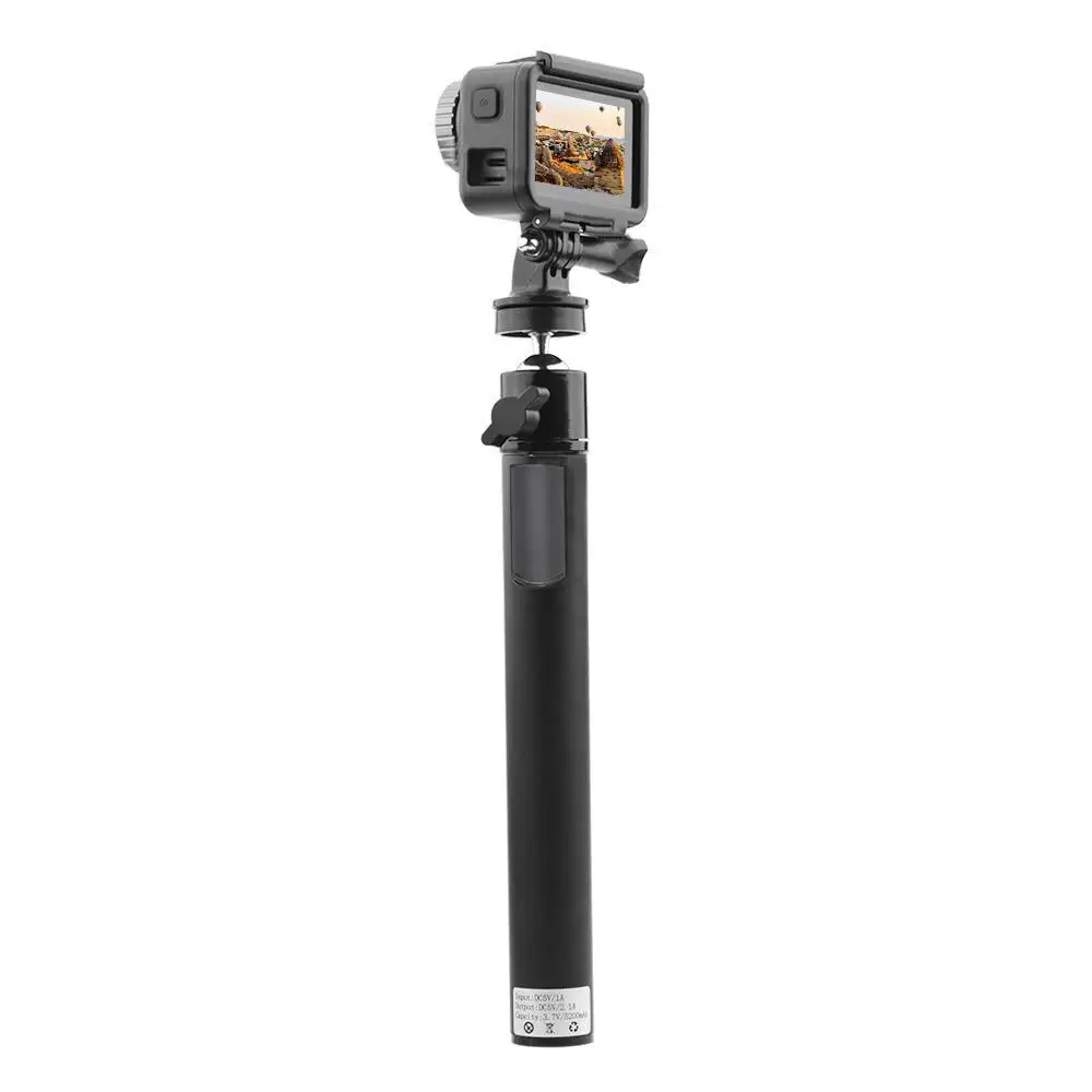 Для DJI Osmo экшн Камера ручной Мощность банк Батарея палка для селфи ручной захват удлиняющийся монопод Дата-кабель USB к на TYPEC