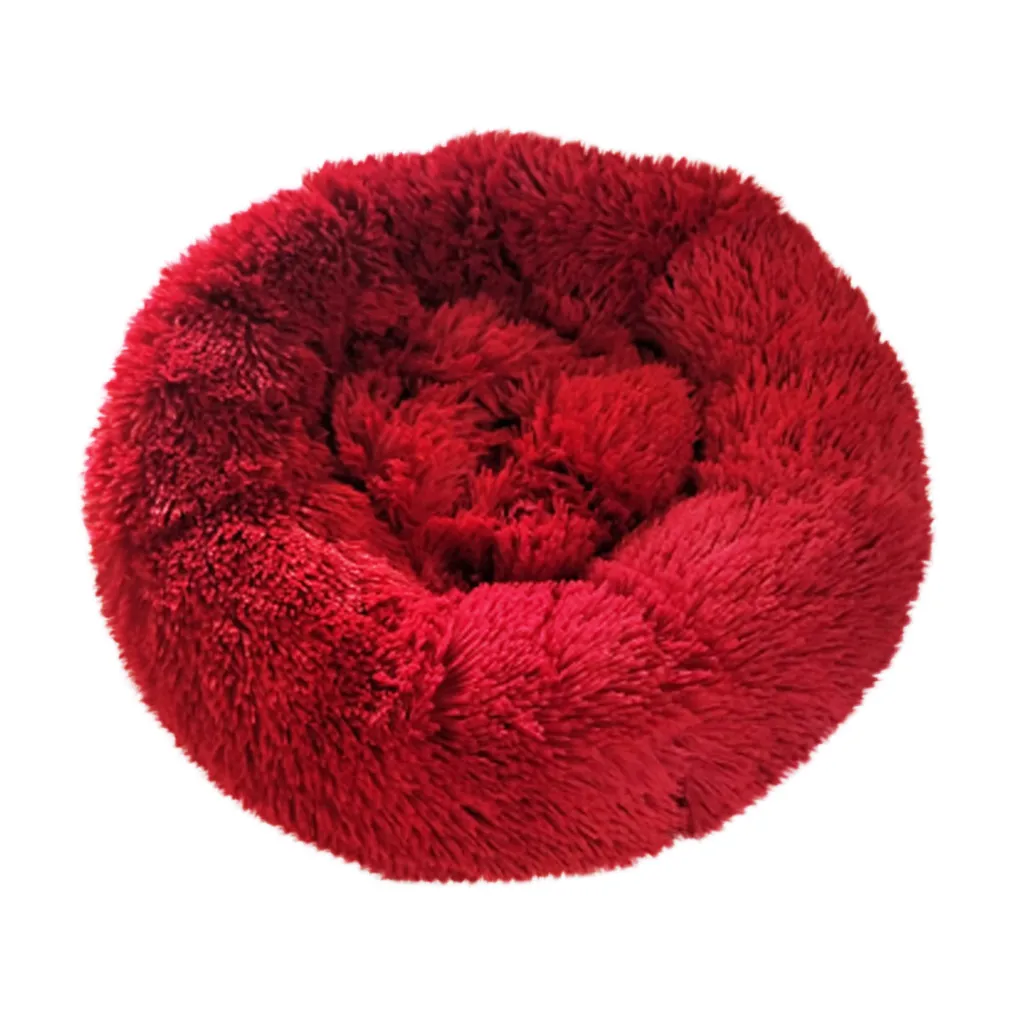 Round Dog Cat Bed Pet Washable Pet Cat House Dog Breathable Lounger Sofa Deep Sleep Cat Litter Kennel Super Soft Plush Beds@47