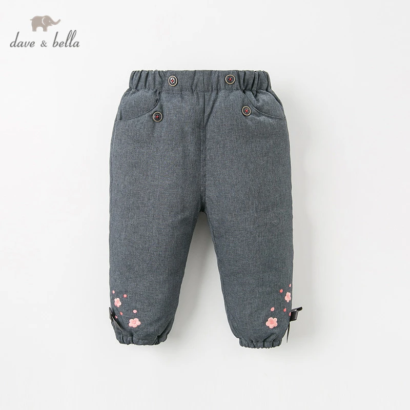 Db デイブベラ冬女の子ダウンパンツベビーファッション花入りズボン子供高品質ダウンズボン Pants Aliexpress