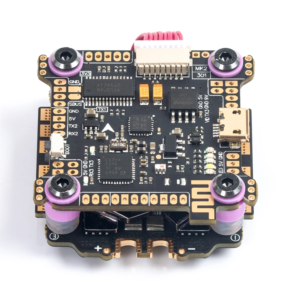 Diatone MAMBA F7 Flight Controller Stack F722S 60A 3 6S 32Bit ESC 6S 4 in 1 Dshot1200 Brushless ESC with Bluetooth LED