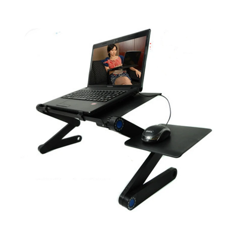 Cooling Fan Laptop desk Portable Adjustable Foldable Computer Desks
