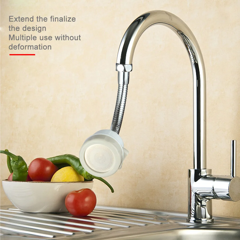 Kitchen Splash Resistant Faucet Extender Pressurized Home Shower Tap Sprayer Water Saving Universal