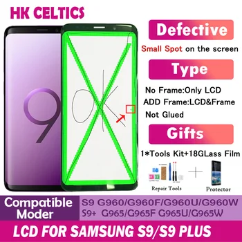 

AMOLED For Samsung Galaxy S9 S9 Plus S8 S8 Plus Note 8 Lcd Display Touch Screen Digitizer G950 G955 G960 G965 N9500 +Small Spot