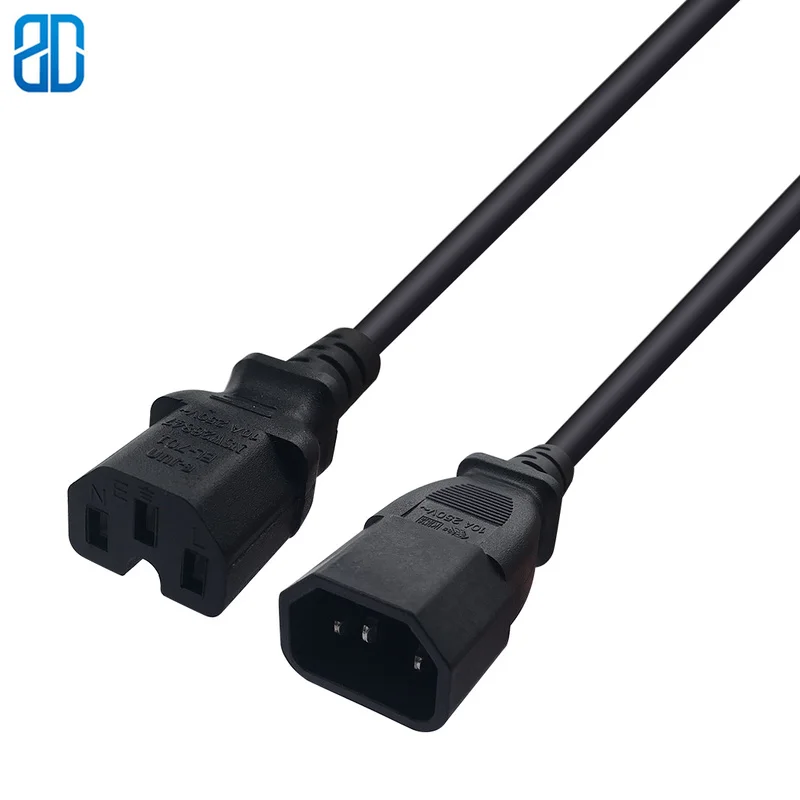 1 5 м 3*1 мм C14-C15 Famale IEC320 C14 штекер к C15 Женский удлинитель кабеля питания шнур провода