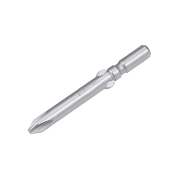 

uxcell 10pcs Phillips Bits 6mm Round Shank 60mm Length Cross 6PH2 Magnetic Screw Driver S2 Screwdriver Bit