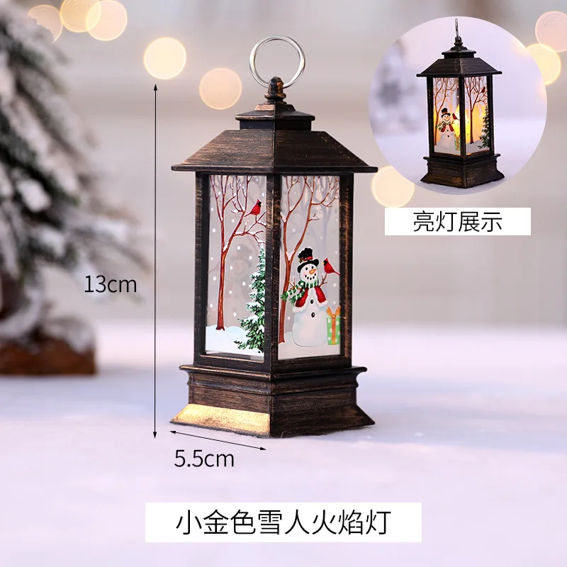 Санта Клаус Снеговик светильник рождественские украшения для дома Дерево Navidad Noel Рождественский подарок год - Цвет: 4