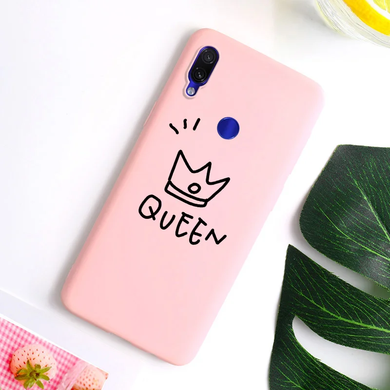 Король queen чехол для телефона для Xiao mi Red mi Note 7 8T 8 Pro 6 8A 7A 4A 6A 4X 5A K20 S2 5 Plus GO A2 mi 9T A3 9 Lite чехол s силиконовый чехол - Цвет: pinkI051