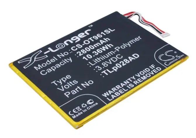 Cameron sino 2800 мАч батарея для ALCATEL One Touch Pixi 7 OT-9006W TLP028AC TLp028AD TLp034B мобильный, Смартфон батарея