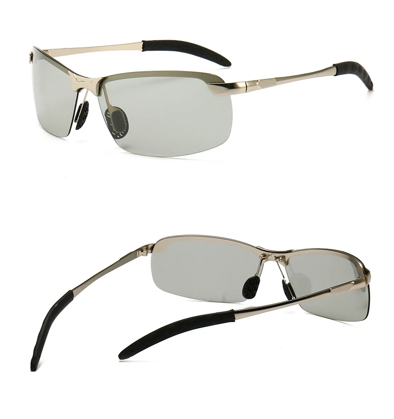 Фотохромные солнцезащитные очки мужские поляризованные очки Хамелеон для вождения мужские Меняющие цвет солнцезащитные очки день ночное видение очки для вождения