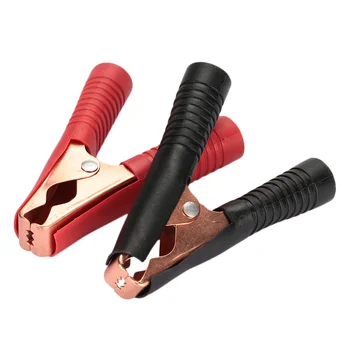 

Crocodile Clip Car Battery Clip Full Cover Alligator Clip Jump Starter Automobile 100A Red Black