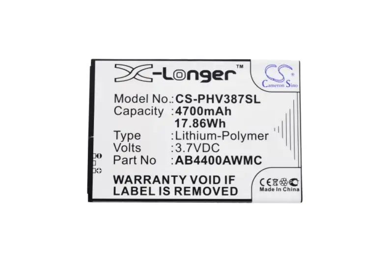 cameron sino 4700mah battery for PHILIPS Xenium V387 AB4400AWMC Mobile, SmartPhone Battery