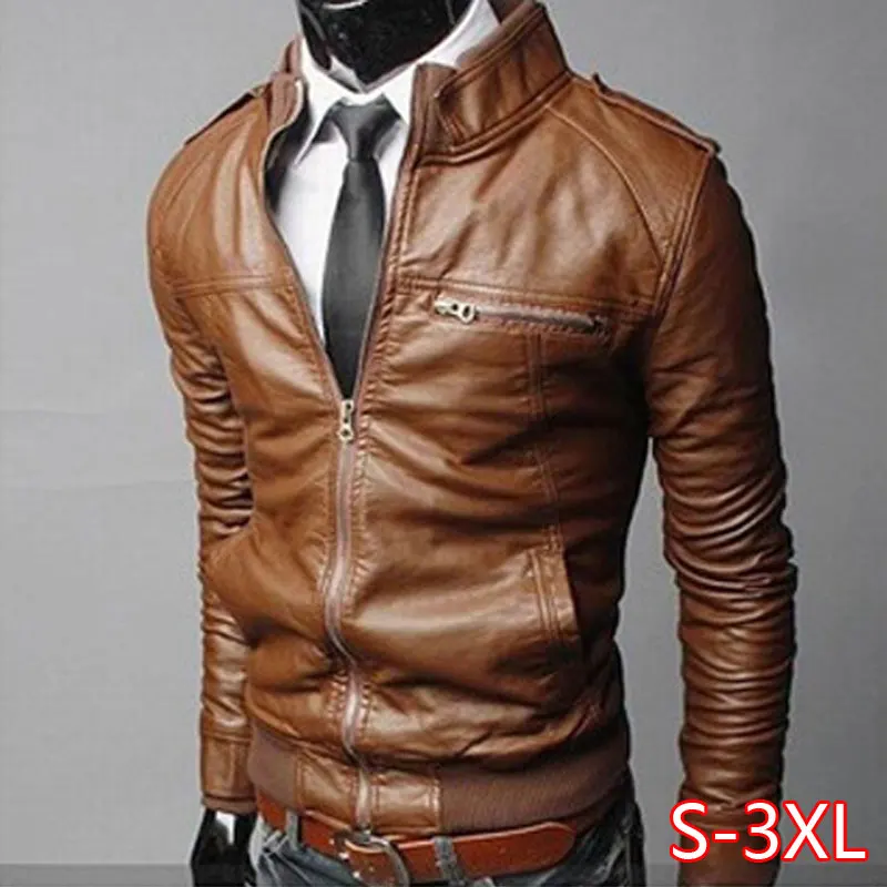 Mens Leather Jackets Men Jacket High Quality Classic Motorcycle Bike Cowboy Jackets Male Plus Thick Coats S-3XL Mens Leather Jackets Men Jacket High Quality Classic Motorcycle Bike Cowboy Jackets Male Plus Thick Coats S-3XL