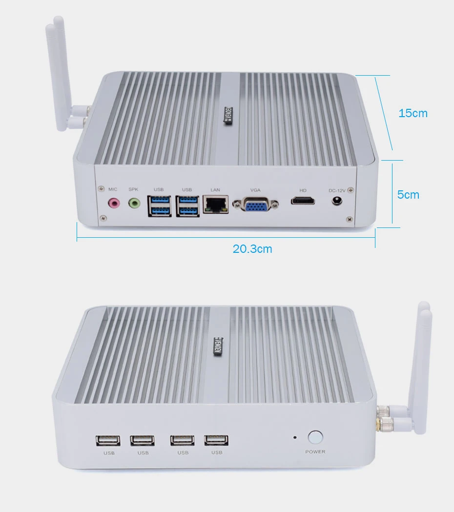 P03B-core i5 7200U Intel Core i5 8250U minipc i5 7200U Kaby Lake Безвентиляторный Компьютер i3 7100U Windows 10 Настольный ПК Barebone i7 8550U - Цвет: P03B-core i5 7200U
