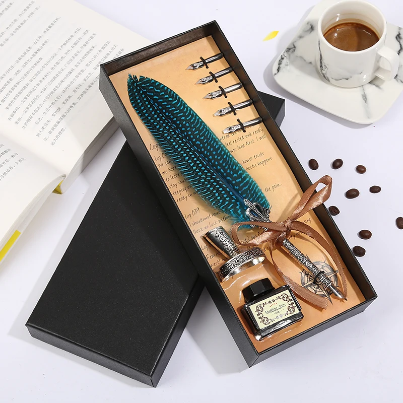 Lake Blue Винтаж в британском стиле, украшенная жемчугом; серии стойка с короной, отправьте учителей отправьте друзьям самый лучший подарок - Цвет: Lake Blue