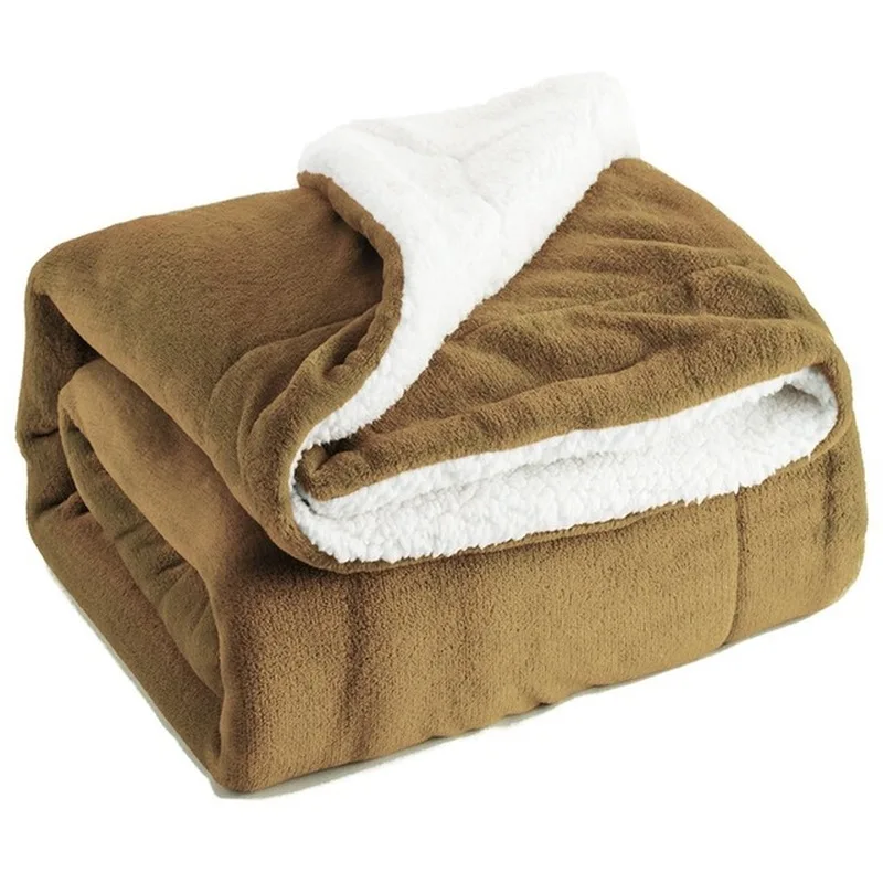 Weighted Flannel Fleece Blanket Winter Adult Soft Thick Sherpa Throw Blanket for Sofa Bed Couch Frazadas Mantas De Cama Cobertor
