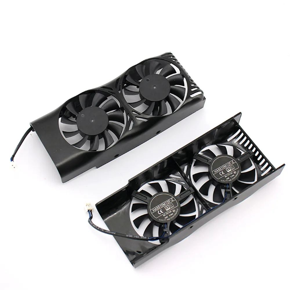 Двойной вентилятор Охлаждения видеокарты с корпусом замена для MSI GeForce GTX 1050 2GT LP