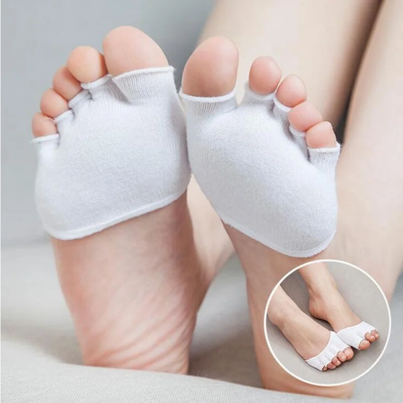 Женские носки Yogis силиконовая губка противоскользящая подкладка с открытым носком Heelless Liner незаметный носок подстилка для ног 2C015 - Цвет: 10