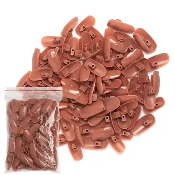 

100Pcs/Pack Nail Training Practice Tips Finger Hand Model Replaceable False Nail Tips For Salon Display Manicure Tools