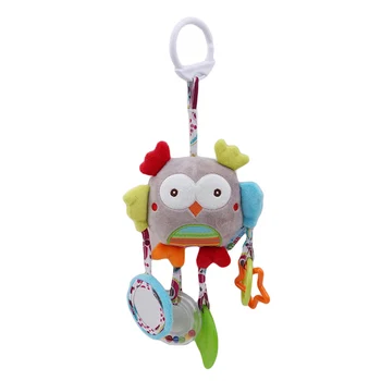 

1 Newborn Plush Toy Baby Stroller Hanging Toys Teether Bell Bed Stroller Hanging Bell Toys Baby Plush Soft Rattles For Baby