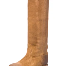 Сапоги на высоком каблуке 6 см; женская зимняя обувь из натуральной кожи; Прямые длинные зимние сапоги; женские сапоги, увеличивающие рост