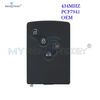 

Remtekey OEM Smart key card for Renault Koleos 433mhz PCF7941 4 button without emergency car key card