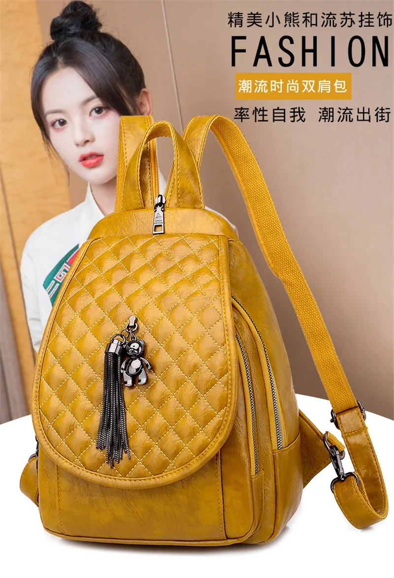 Femininas com Estampa de Diamantes Casuais para Mulheres Pingente de Cerveja Bolsa de Viagem Mochilas Bolsas Tira-colo 14 High Quality Bolsas e Malas