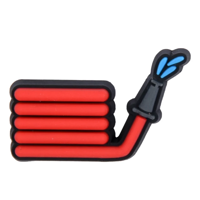 Hot Sale Fireman Fire Engine Croc Shoe Charms Autism Friendly Clog Shoes Decorations Teacher Lifeguard Accessories Stop Bullying p6288