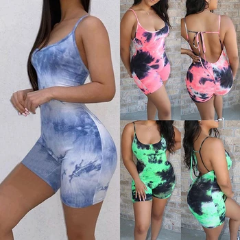 

Women camisole jumpsuit backless romper camisole women summer clothes backless romper sleeveless playsuit playsuit skinny