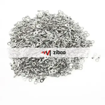 

1000Pcs RNB1.25-3.2 Ring Tongue Type Non Insulated Terminals for AWG 22-16 19 A
