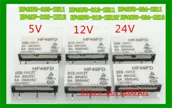 

5pcs/lot HF49FD 005-1H11 HF49FD 012-1H11 HF49FD 24-1H11 HF49FD 005-1H12T 012-1H12T 24-1H12T 5V 12V 24V relay DIP4
