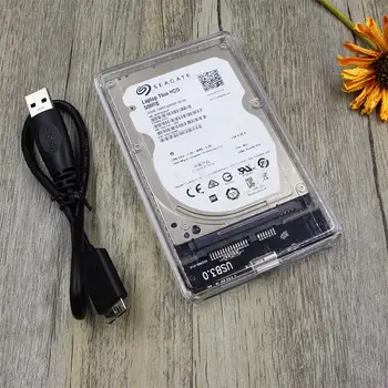 

5gb Hard Drive Enclosure Support 2tb Uasp Transparent Protocol 2.5 Inch Hdd Ssd Sata Case For Usb 3.0 Adapter Free Accessories