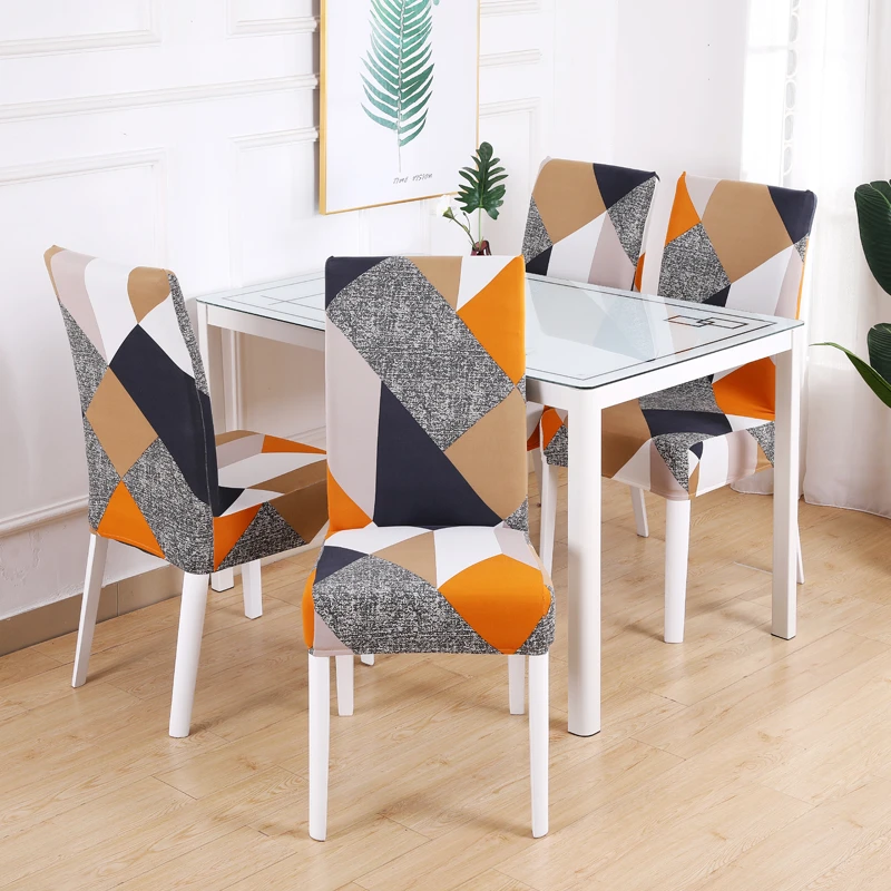 #colour29 Fundas elásticas con estampado Floral para silla,cubierta de silla butaca para boda,comedor,oficina,banquete 