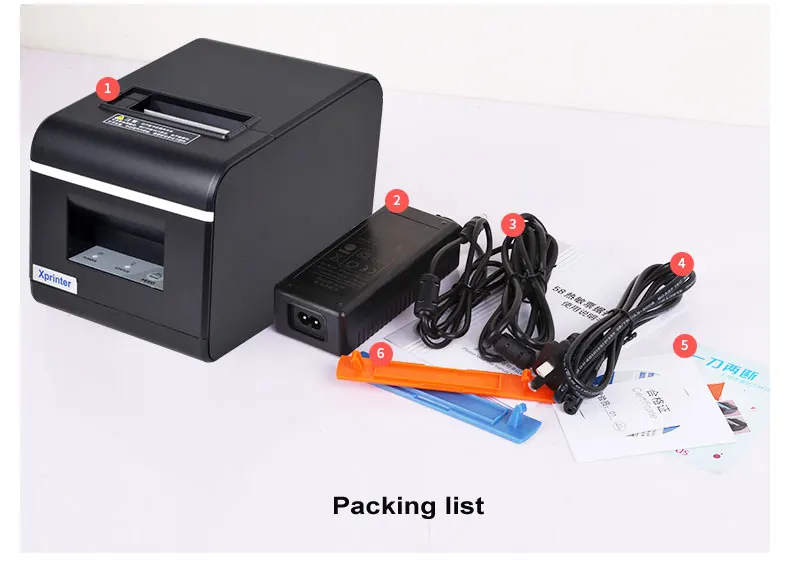 High quality   58mm  USB/USB +LAN/Bluetooth+USB port Receipt printer with auto cutter  120mm/s  Bill printer