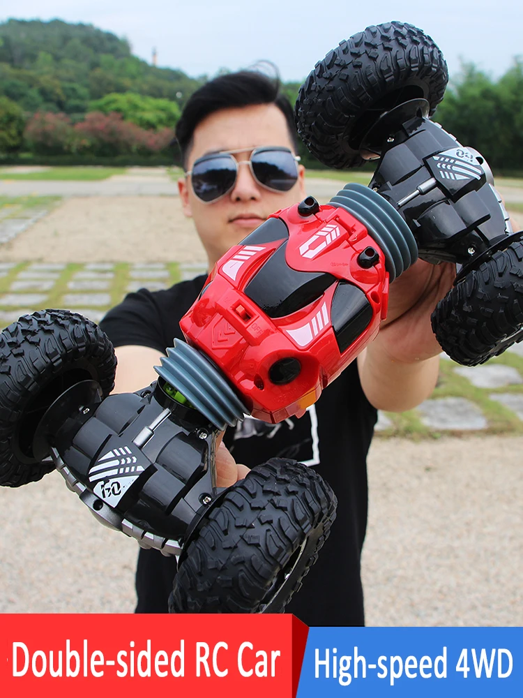 

1:16 Scale Double-sided 2.4GHz RC Car One Key Transform All-terrain Off-Road Vehicle Varanid Climbing Truck Remote Control T