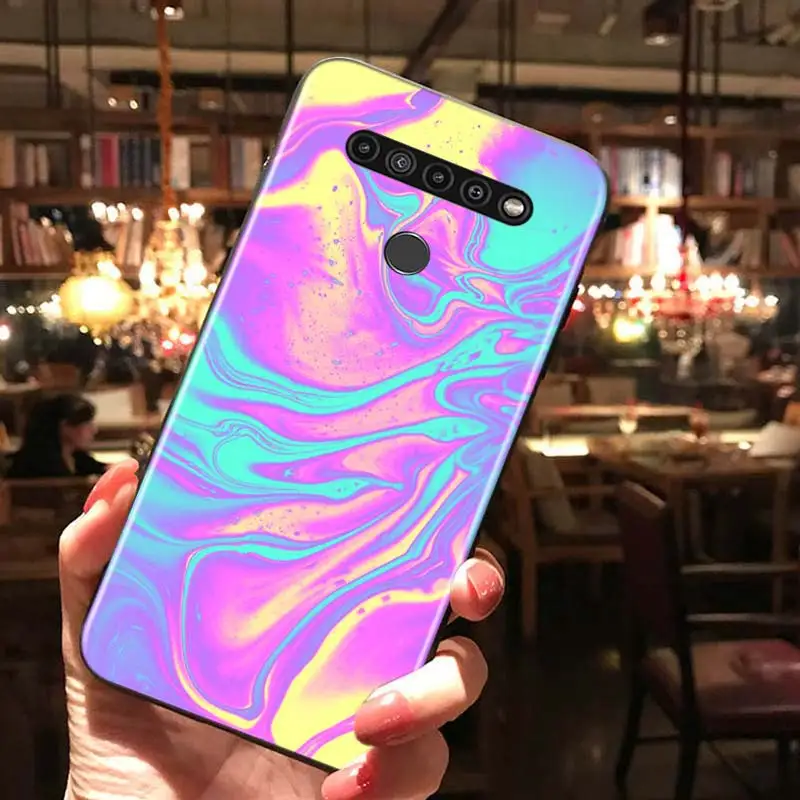 Gradient Rainbow Laser For LG K22 K71 K61 K51S K41S K30 K20 2019 Q60 V60 V50S V50 V40 V35 V30 G8 G8S G8X ThinQ Phone Case