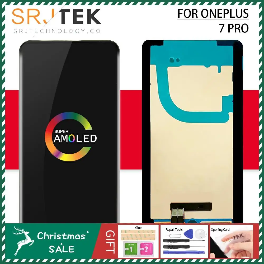6,67 для OnePlus 7T Pro, ЖК-дисплей, сенсорный экран, дигитайзер, панель, стекло, запасная сборка 1+ 7T Pro для One Plus 7t Pro, дисплей