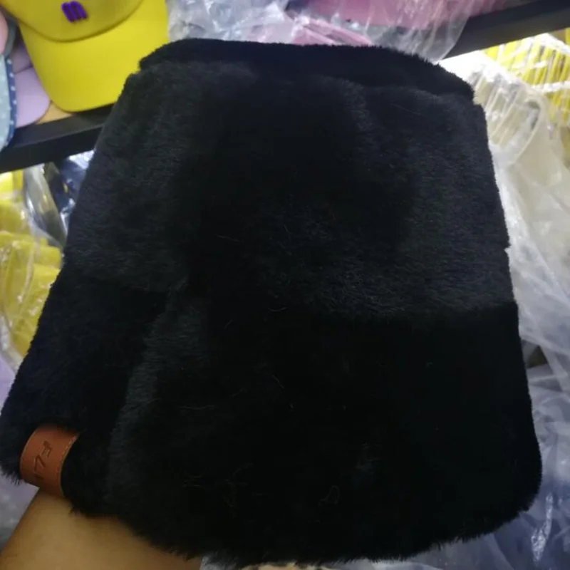 black Зимние женские шапки с шарфом, стиль, зимняя женская теплая шапка с леопардовым принтом, хип-хоп шапка, кепка - Цвет: black