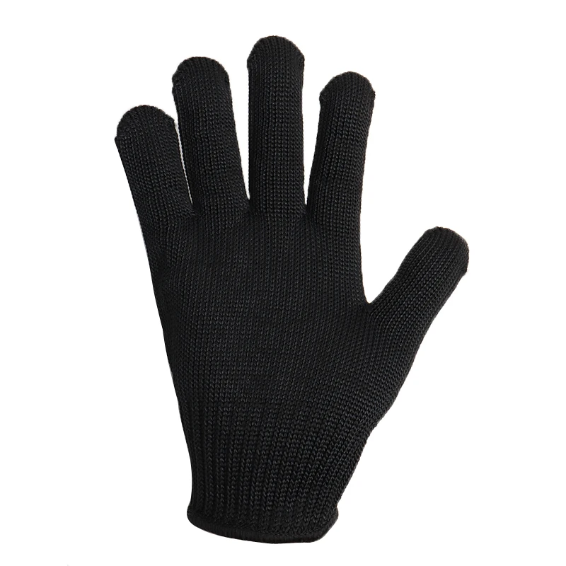 1 пара, черные противоскользящие защитные варежки, безопасные перчатки для мясника, садовые инструменты, защитные шестерни