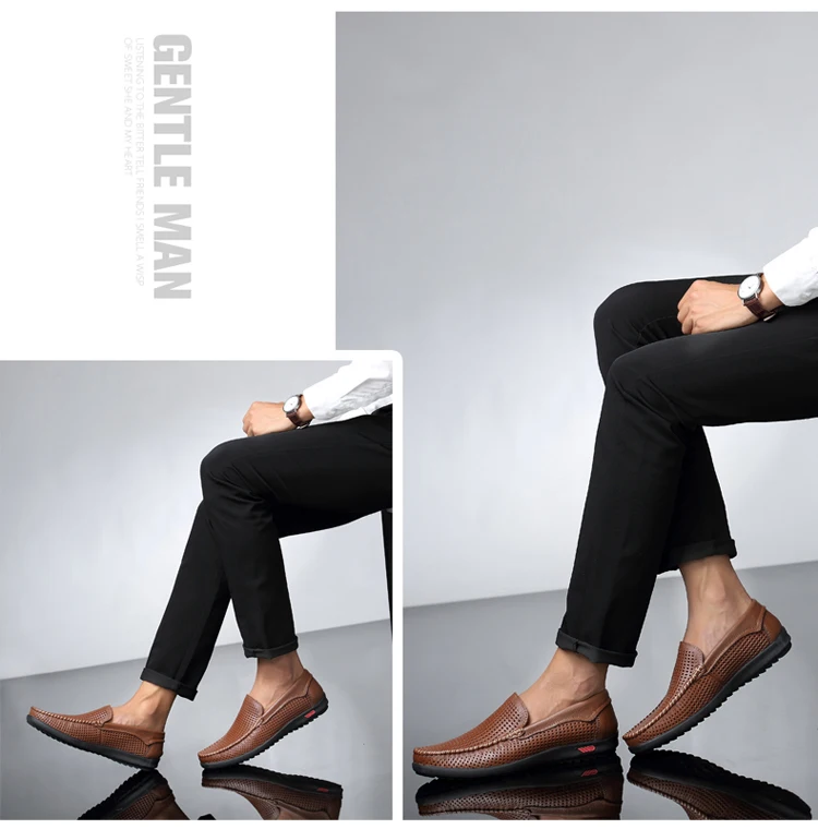 Мужские лоферы из натуральной кожи; Повседневная обувь в деловом стиле; мужские мокасины для вождения