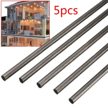 

5 PCS carbon fiber rod carbon fiber tube 500mm diameter 2mm used for aircraft matting rod tools