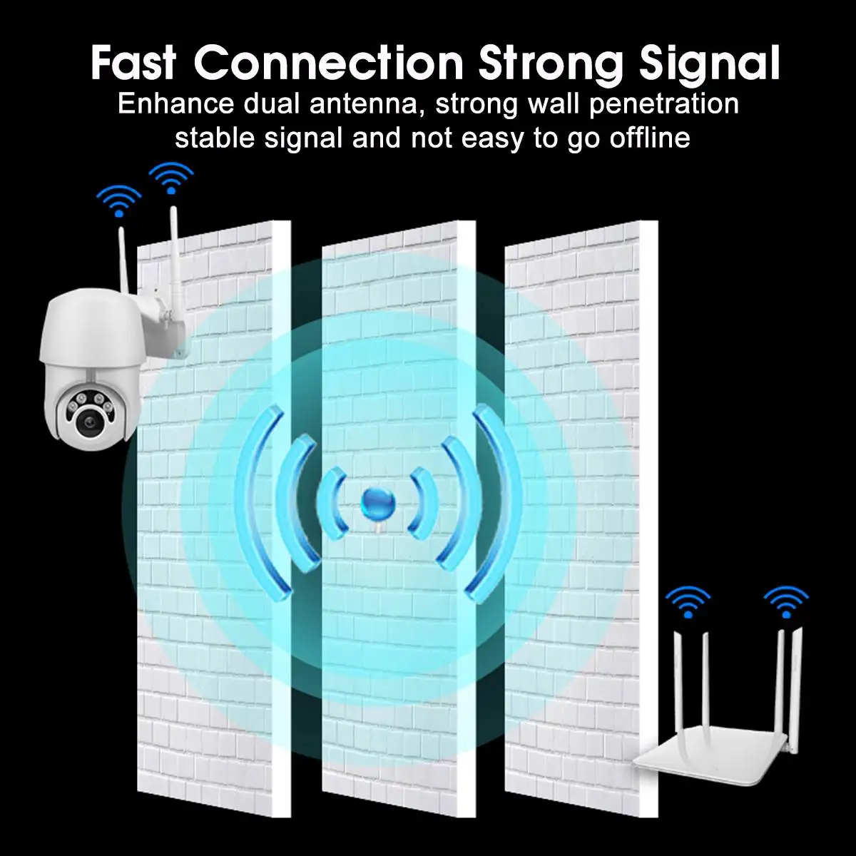 IP камера WiFi 2MP 1080P Беспроводная PTZ скоростная купольная камера видеонаблюдения IR Onvif камера наружного видеонаблюдения Wifi камера IP