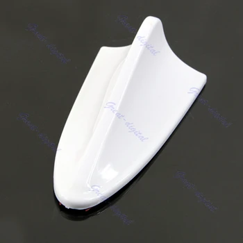 

New Universal Auto Car Shark Fin Roof Decorative Decorate Antenna Aerial White