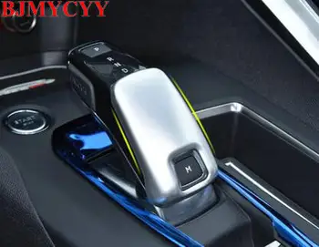

BJMYCYY Fit for 2017 Peugeot 3008 Accessories Interior Gear Shift Knob Cover Decoration Trim ABS Plastic Style