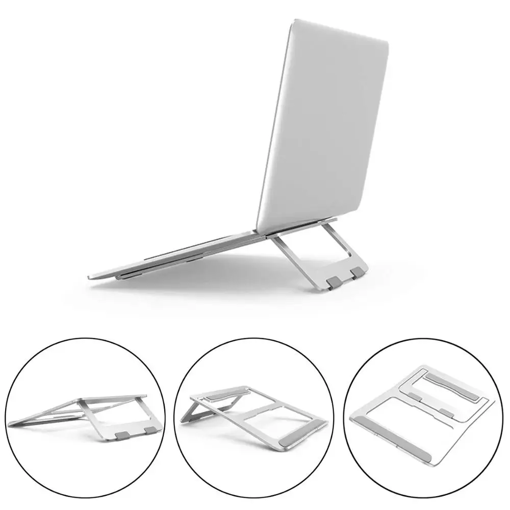 

Laptop Foldable Stand Aluminum Adjustable Desktop Tablet Holder Desk Table Mobile Phone Stand For iPad Macbook Pro Air Notebook