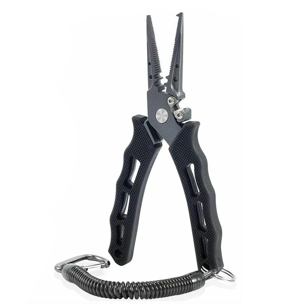 

Saltwater High Strength With Bag Split Ring Tackle Tool Portable Equipment Hook Remover Fishing Pliers Scissor Stainless Steel