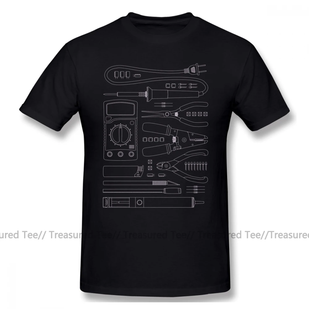 Hacker T Shirt Hardware Hacker Tools Tee T-Shirt Short-Sleeve 100 Percent Cotton Tee Shirt Funny Streetwear Graphic Man Tshirt