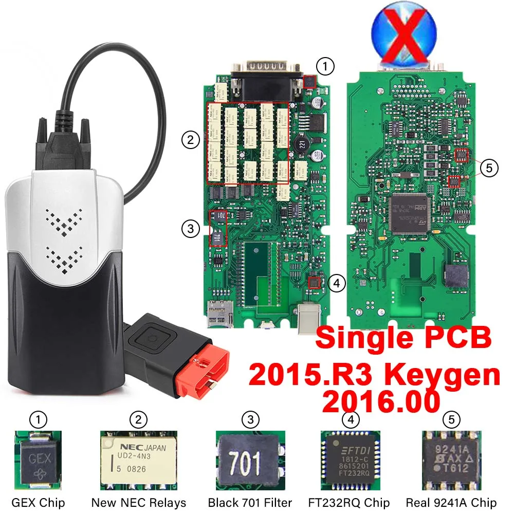 CDPTCS Multidiag pro. R3/. R1NEC реле 9241A Bluetooth TCS OBD2 сканер автомобильный грузовик диагностический инструмент один PCB,00