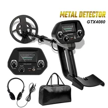 Gtx4080 subterrâneo detector de metais detector de ouro 8 Polegada bobina identificar ouro mais profundo portátil caçador de tesouros
