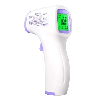 

Forehead Electronic Baby Adult Non Contact Handheld Infrared Thermometer Safe Backlight LCD Digital Display For 32.0-42.5°C